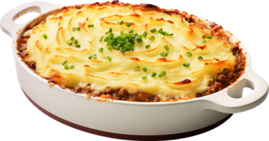 Shepherd pie png with AI generated.