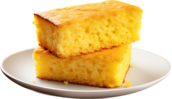 Corn bread png with AI generated.