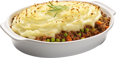 Shepherd pie png with AI generated.
