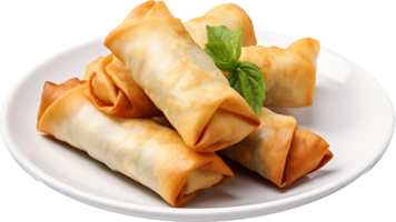 Spring roll png with AI generated.