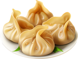 Wonton png with AI generated.