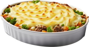 Shepherd pie png with AI generated.