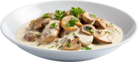 Veal blanquette png with AI generated.