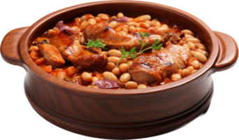 Cassoulet png with AI generated.