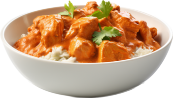 Butter chicken png with AI generated.