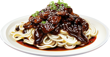 Jajangmyeon png mit ai generiert.