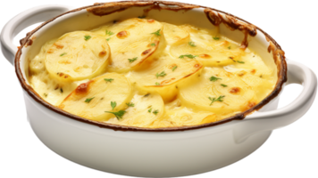 Gratin dauphinois png with AI generated.