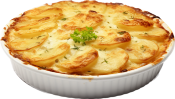 gratin dauphinois PNG met ai gegenereerd.