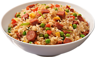 Fried rice png with AI generated.