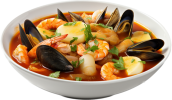 Bouillabaisse png avec ai généré.