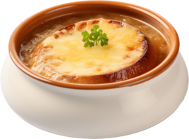 Onion soup png with AI generated.