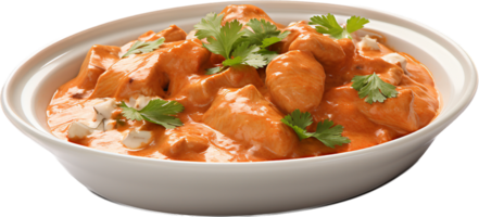 Butter chicken png with AI generated.