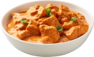 Butter chicken png with AI generated.