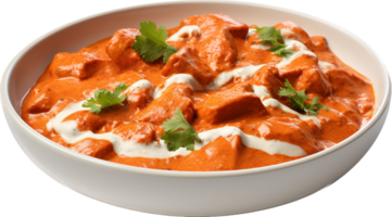 Butter chicken png with AI generated.