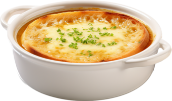 Onion soup png with AI generated.