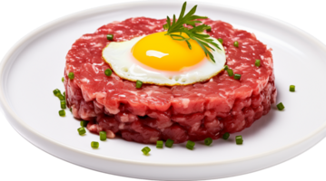 bife tartare png com ai gerado.