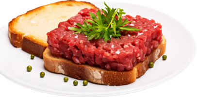 bife tartare png com ai gerado.