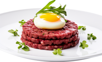 Steak tartare png with AI generated.