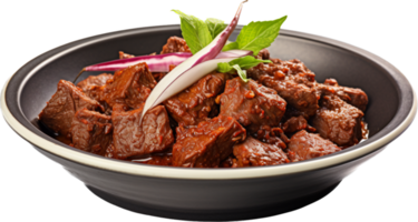 carne rendang png com ai gerado.