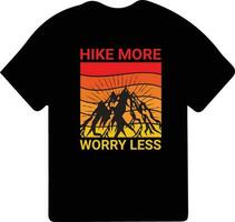 Hiking t-shirt design. Wild, mountain, Hiker, and adventure silhouettes Vector illustration.