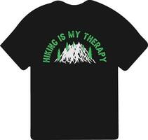 Hiking t-shirt design. Wild, mountain, Hiker, and adventure silhouettes Vector illustration.