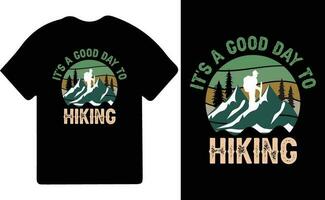 Hiking t-shirt design. Wild, mountain, Hiker, and adventure silhouettes Vector illustration