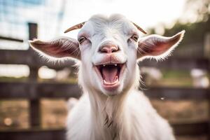 goat photo. Eid ul adha concept. photo