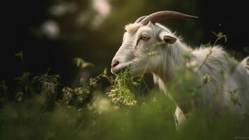 goat photo. Eid ul adha concept. photo