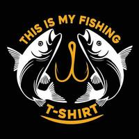 This Is My Fishing Shirt - Funny Fishing T-shirt, Fishing t-shirt, Fishing games, Fishing vector design