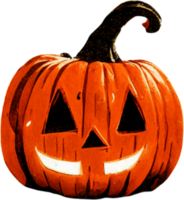 Halloween citrouille. génératif ai png