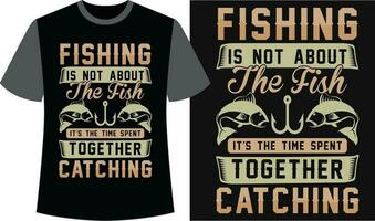 Unleash Your Passion with Trendy Fishing T-Shirt Designs vector