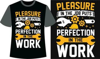 Labor Day Black T-shirt Design. Labor Day Vector Graphics