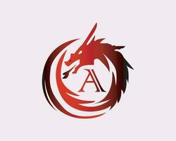 Dragon alphabet Logo vector