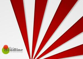 Abstract red and grey corporate material background vector