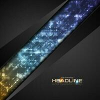 Abstract shiny hi-tech corporate background vector