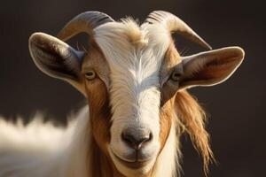 goat photo. Eid ul adha concept. Generative ai photo