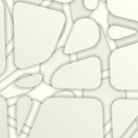 Grey abstract modern papercut background vector