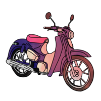 klassisk motor cykel png