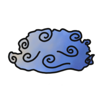 giapponese stile nube png