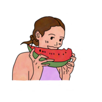 été peu fille png