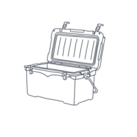 Camping ice cooler png