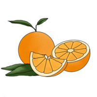 fresco laranja yuzu png