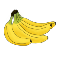 Yellow green banana png