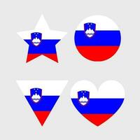 Slovenia flag vector icon