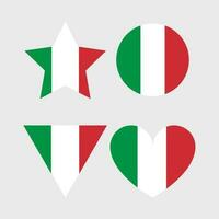 Italy flag vector icon