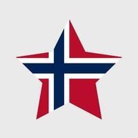 Noruega bandera vector icono