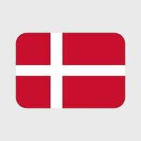 Denmark flag vector icon