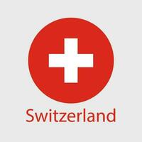 Switzerland flag vector icon