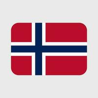 Noruega bandera vector icono