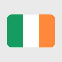 Ireland flag vector icon. Irish flag illustration